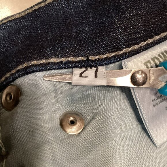 Edwin Womens High Rise Cropped Jeans Size 27 Blue Denim Casual - Picture 9 of 10